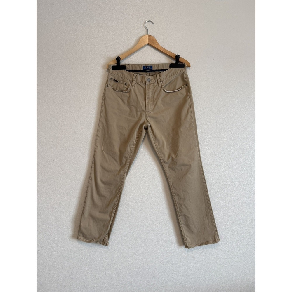 POLO RALPH LAUREN The Prospect Straight Chino Khaki Pants Size 32/30 Cotton